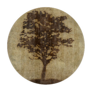 Träd Silhouette på Bronze-bakgrunden