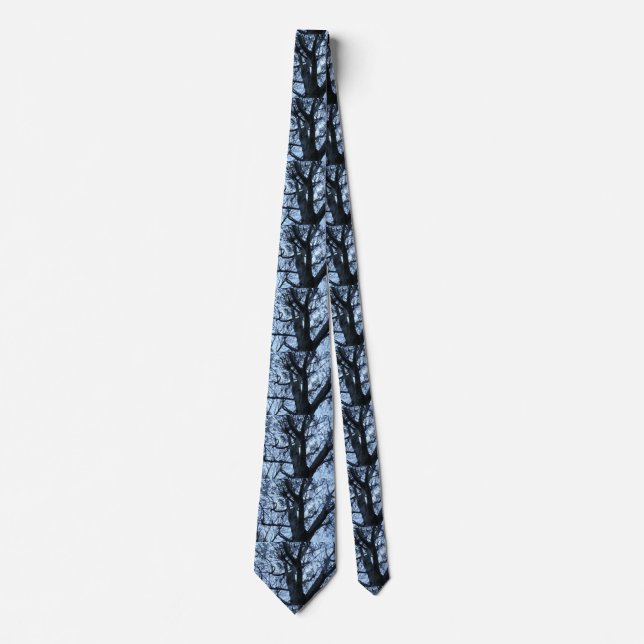 Träd Silhouette Photograph Tie Slips (Framsida)