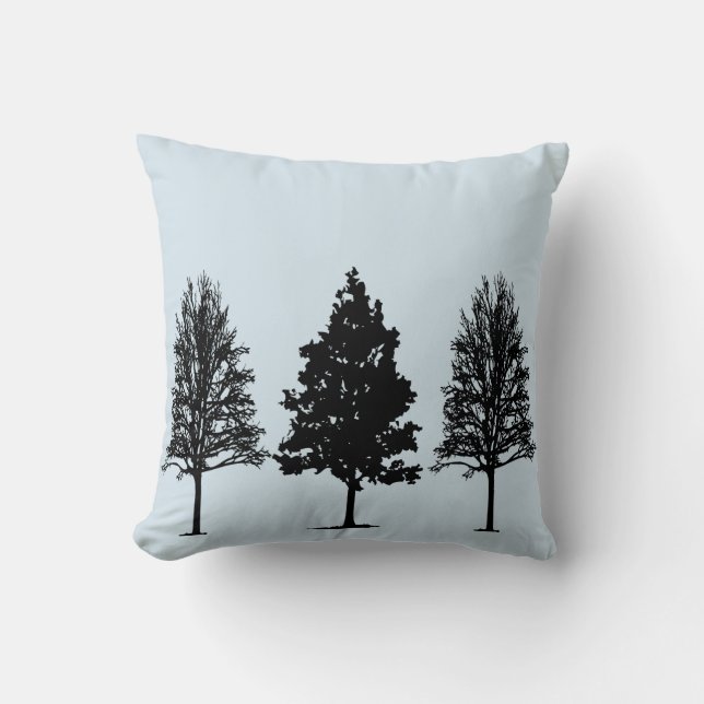 Träd Silhouette Pillow Kudde (Framsida)