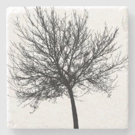 Träd Silhouette Stenunderlägg
