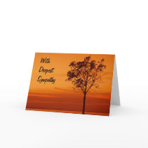 Träd Silhouette - Sympatiskort