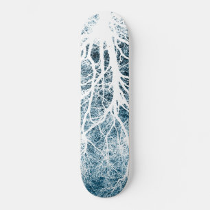 Träd silhuette mini skateboard bräda 18,5 cm