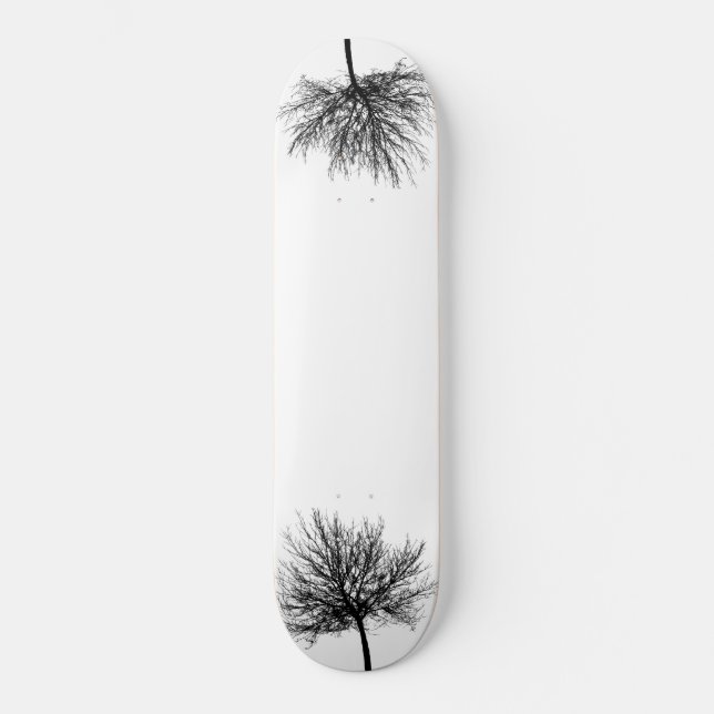 Träd Siluett Mini Skateboard Bräda 18,5 Cm (Framsida)
