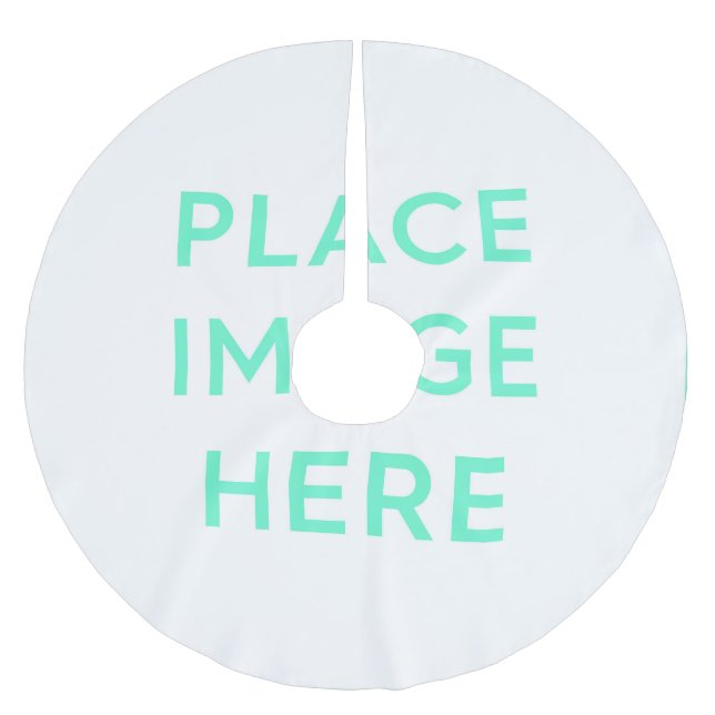 Träd Skirt, borstad polyester Julgransmatta Borstad Polyester (Framsidan)