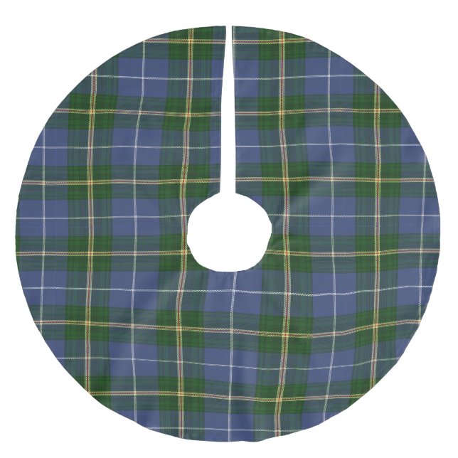Träd skirt jul Nova Scotia tartan Julgransmatta Borstad Polyester (Framsidan)