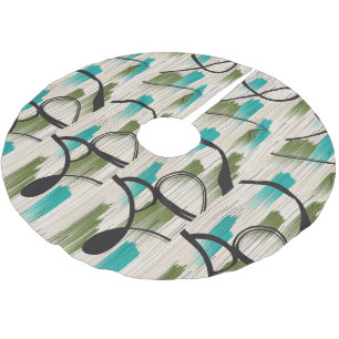 Träd Skirt Julgransmatta Borstad Polyester