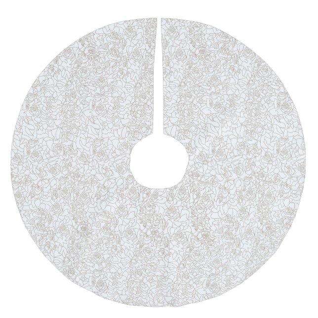 Träd Skirt Julgransmatta Borstad Polyester (Framsidan)