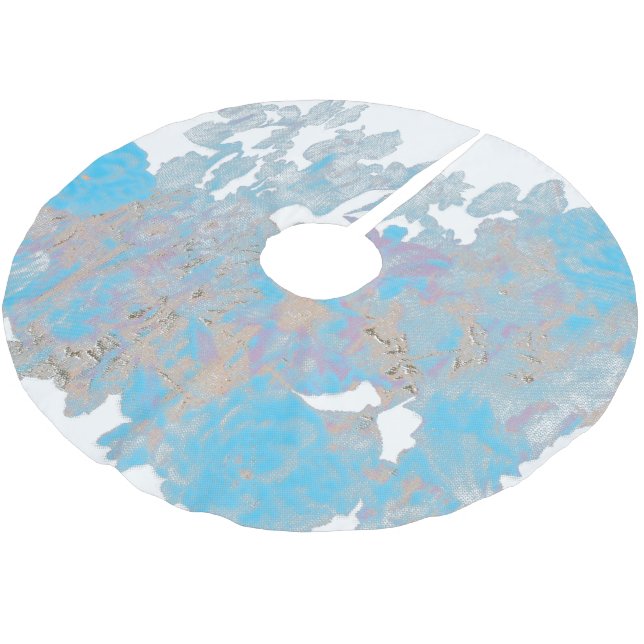 Träd Skirt Julgransmatta Borstad Polyester (Vinklad)