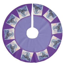 Träd Skirt Julgransmatta Borstad Polyester