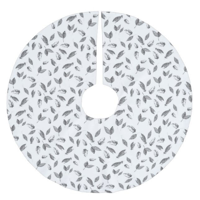 Träd Skirt Julgransmatta Borstad Polyester (Framsidan)