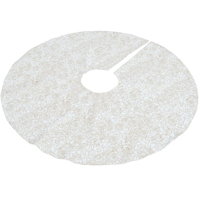 Träd Skirt Julgransmatta Borstad Polyester (Vinklad)