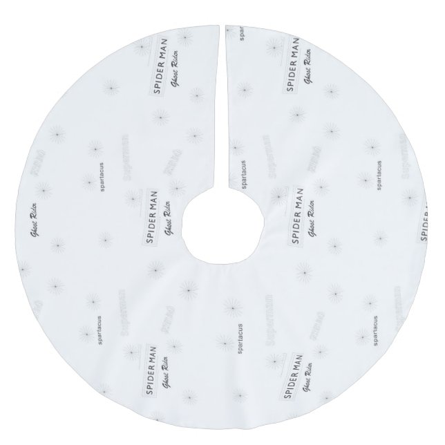 Träd Skirt Julgransmatta Borstad Polyester (Framsidan)