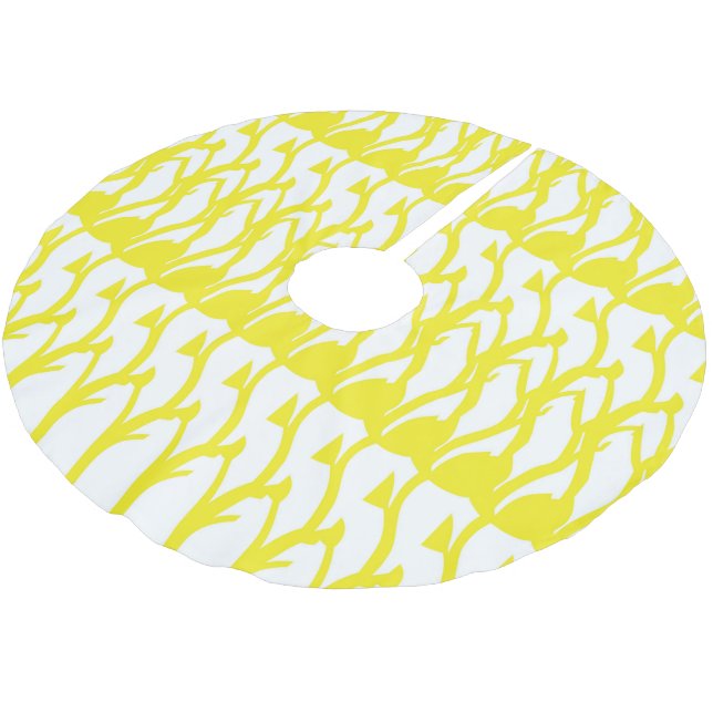 Träd Skirt Julgransmatta Borstad Polyester (Vinklad)