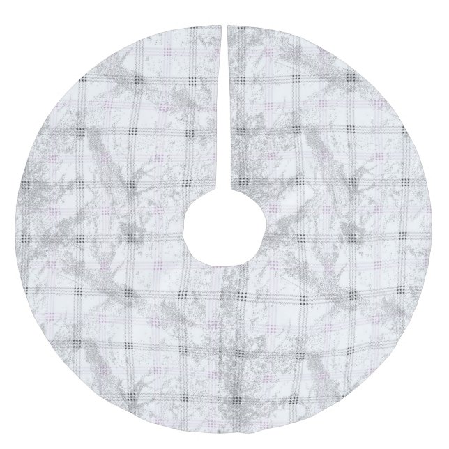 Träd Skirt Julgransmatta Borstad Polyester (Framsidan)