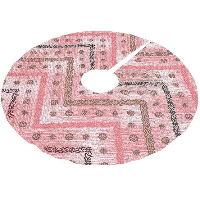 Träd Skirt Julgransmatta Borstad Polyester (Vinklad)