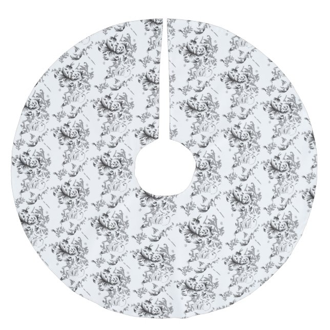 Träd Skirt Julgransmatta Borstad Polyester (Framsidan)