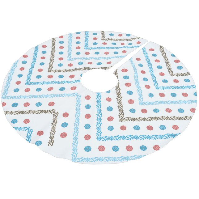 Träd Skirt Julgransmatta Borstad Polyester (Vinklad)