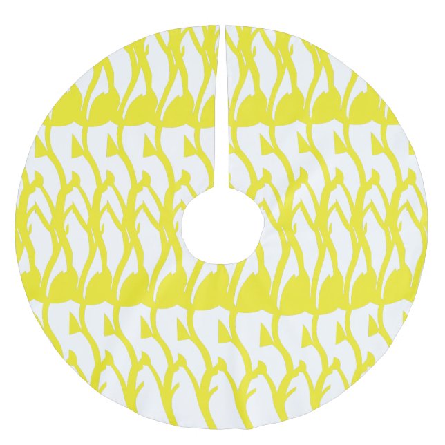 Träd Skirt Julgransmatta Borstad Polyester (Framsidan)