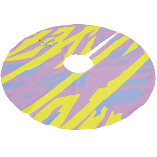 Träd Skirt Julgransmatta Borstad Polyester (Vinklad)