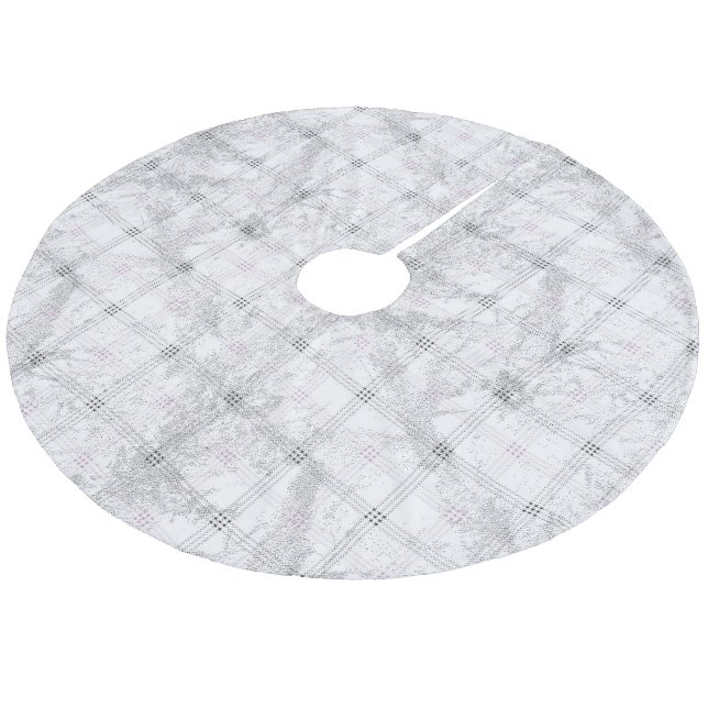 Träd Skirt Julgransmatta Fleece (Vinklad)