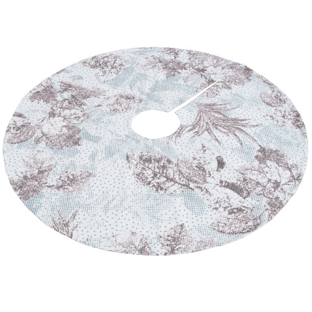 Träd Skirt Julgransmatta Fleece (Vinklad)