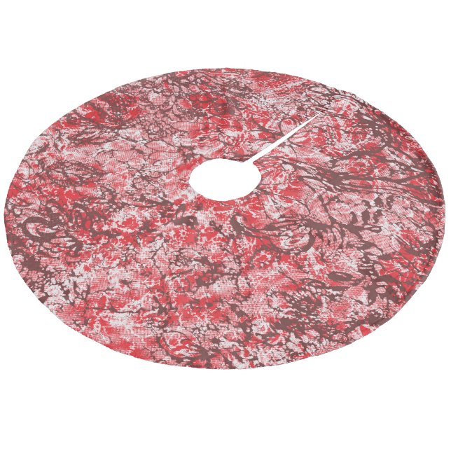 Träd Skirt Julgransmatta Fleece (Vinklad)