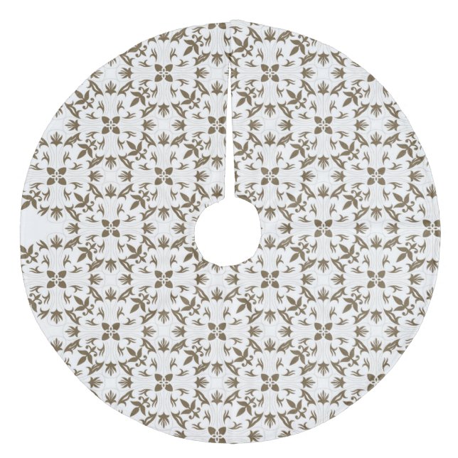 Träd Skirt Julgransmatta Fleece (Framsidan)