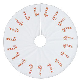 Träd Skirt - Polkagrisar Julgransmatta Fleece