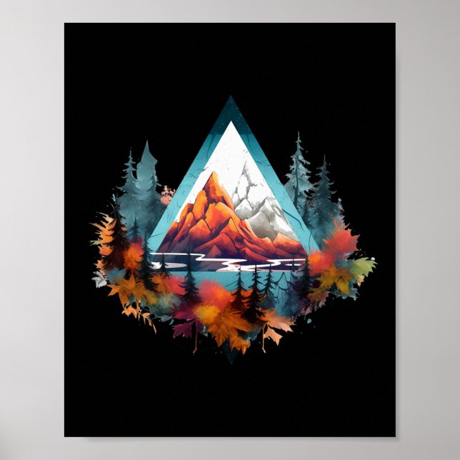 Träd-skogens natur utomhus poster (Framsidan)