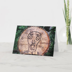 "Träd skriker också" födelsedags kort