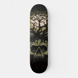 Träd Skull Mini Skateboard Bräda 18,5 Cm