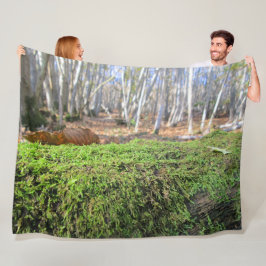 Träd Slumbers i höstmynning - Personlig Fleecefilt