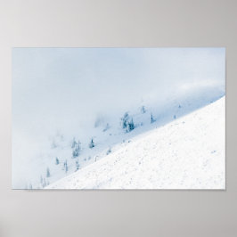 Träd sol och moln i bergsområdena, frysta poster