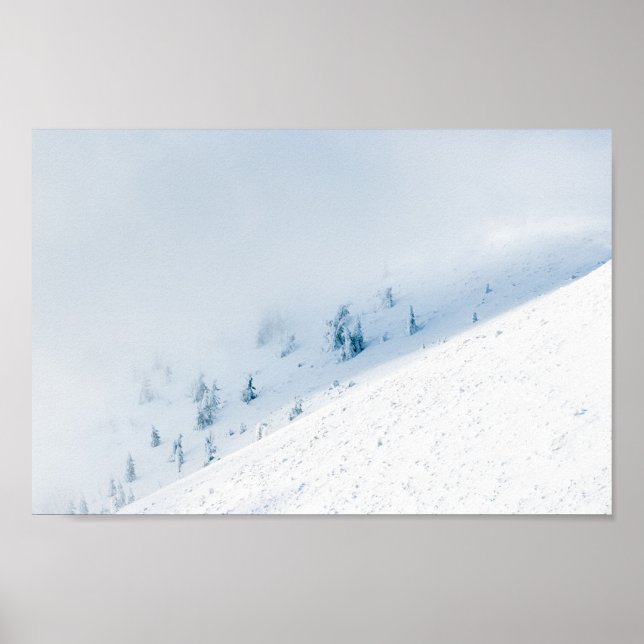 Träd sol och moln i bergsområdena, frysta poster (Framsidan)