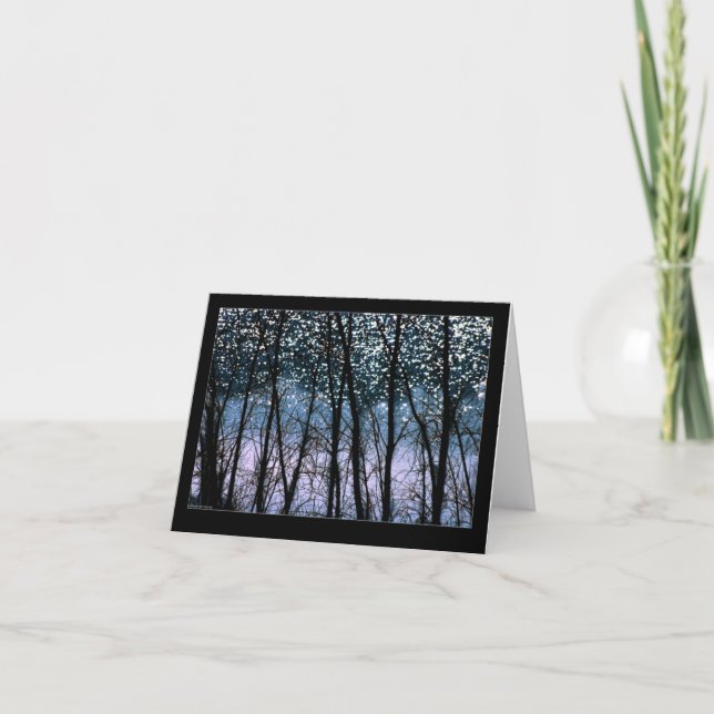 Träd & solSparkles Kort (Framsida)