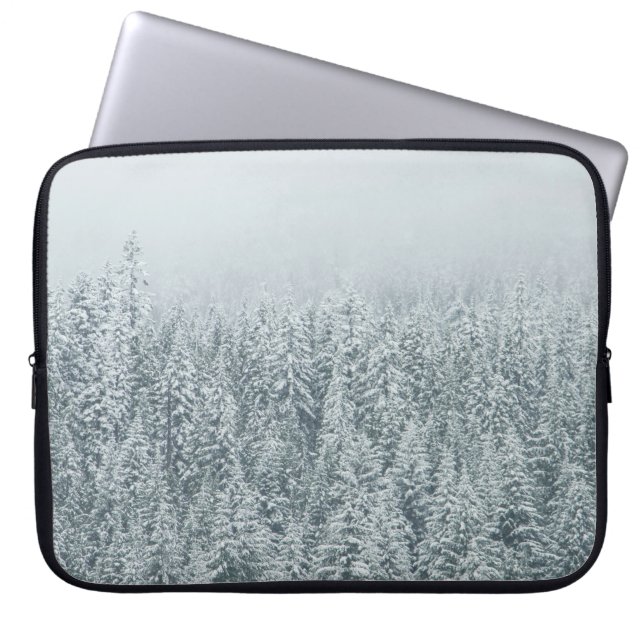 TRÄD SOM TÄCKER SNÖ LAPTOP FODRAL (Framsidan)