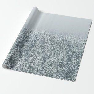 TRÄD SOM TÄCKER SNÖ PRESENTPAPPER