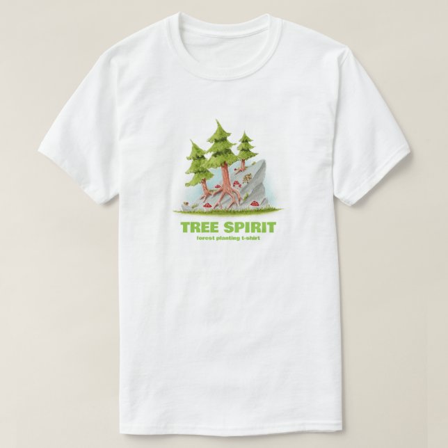 Träd Spirit T Shirt (Design framsida)