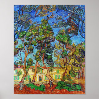Träd St-Paul-sjukhuset Garden Van Gogh Fine Art Poster