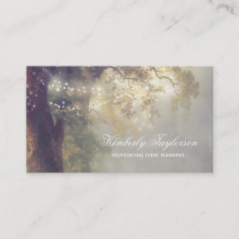 Träd stränger händelseplanneren för ljus | | visitkort