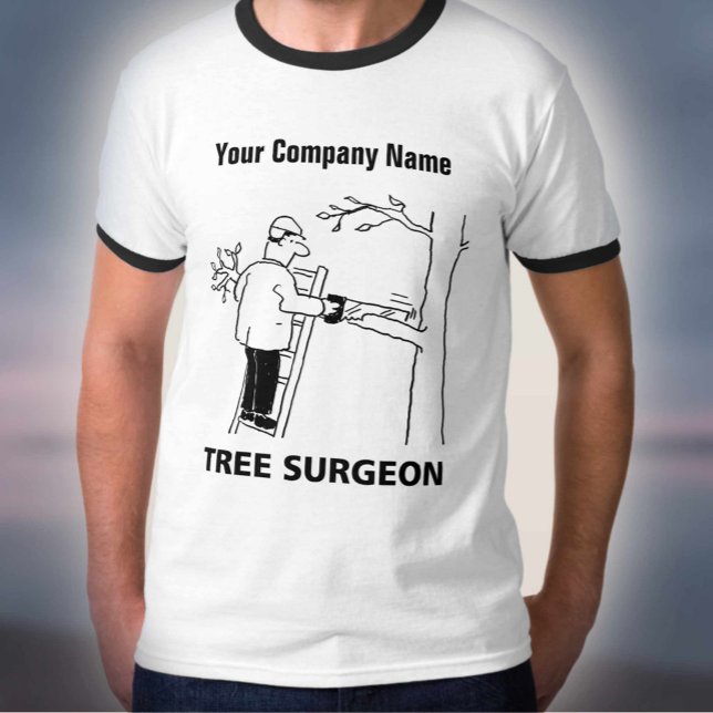 Träd Surgeon Arboreal Services Tecknad Tee Shirt (Skapare uppladdad)