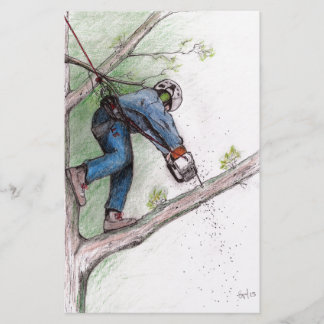 Träd Surgeon Arborist Brevpapper