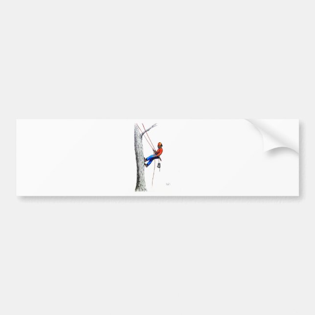 Träd Surgeon Arborist Forester Bildekal (Framsidan)