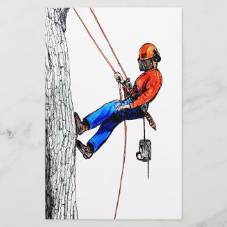Träd Surgeon Arborist Forester Brevpapper