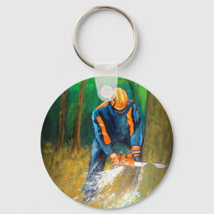 Träd Surgeon Arborist Forester Nyckelring