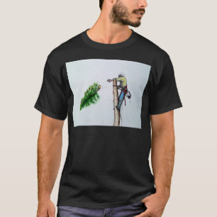 Träd Surgeon Arborist i arbete T Shirt