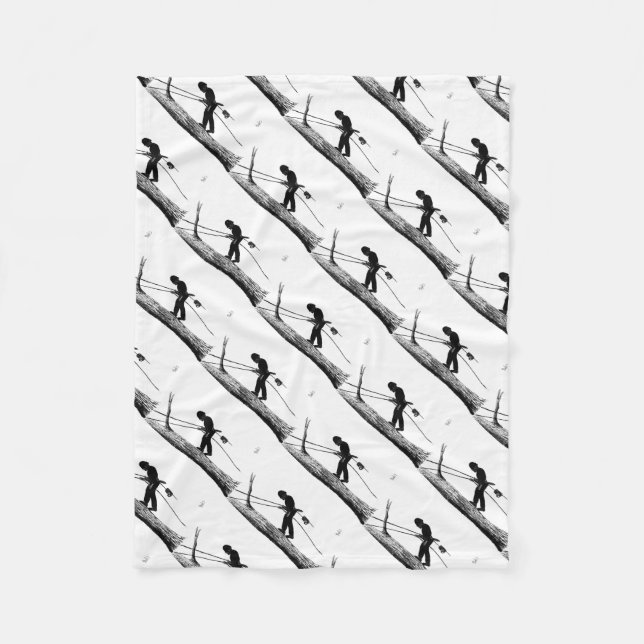 Träd Surgeon Arborist julklapp-gåva Fleecefilt (Framsidan)