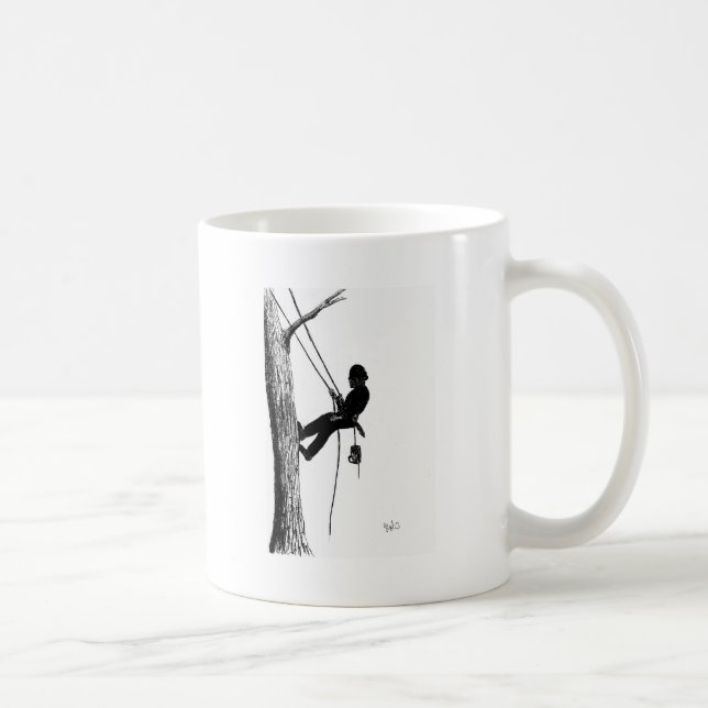 Träd Surgeon Arborist julklapp-gåva Kaffemugg (Höger)