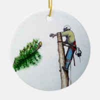 Träd Surgeon Arborist på arbetsplatsen