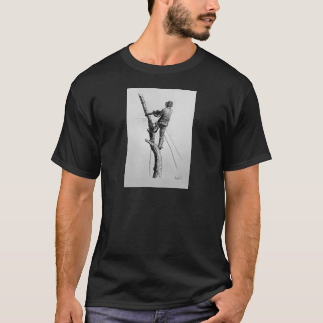 Träd Surgeon Arborist T Shirt (Framsida)
